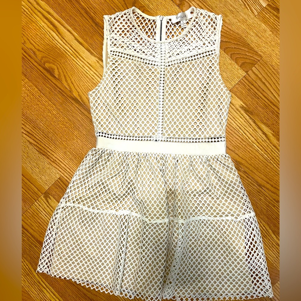 Shilla dress, never worn, nude underlay beautiful